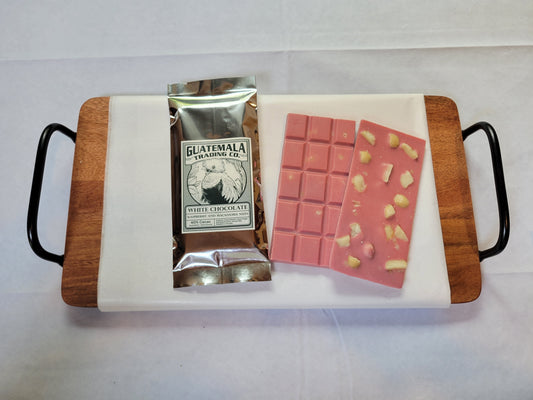 Raspberry White Chocolate With Macadamia Nuts - 60g - Organic - 40% Cacao
