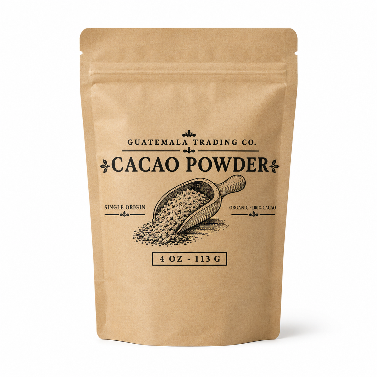 Organic Cacao Powder – 4 oz (113g) – Single Origin Guatemala