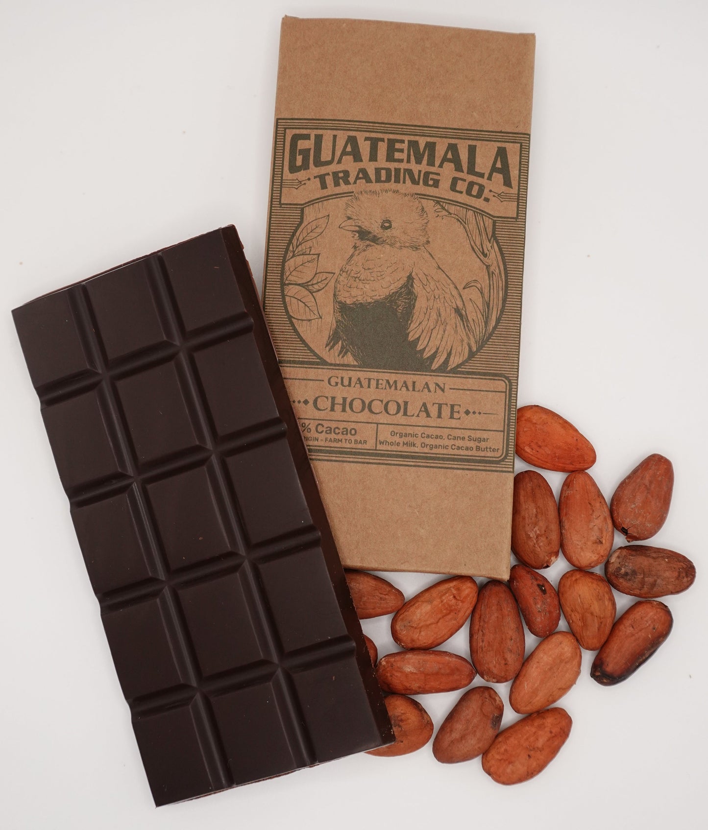 (a) 70% Cacao Organic Dark+Milk Chocolate 60 Gram- Single Origin - Farm to Bar